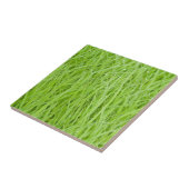 Groen natte gras tegeltje (Zijkant)