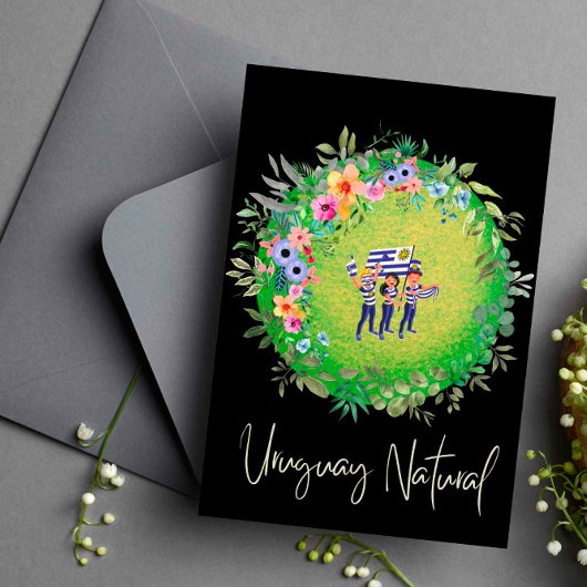 Groen natuurlijk Briefkaart van Uruguay
