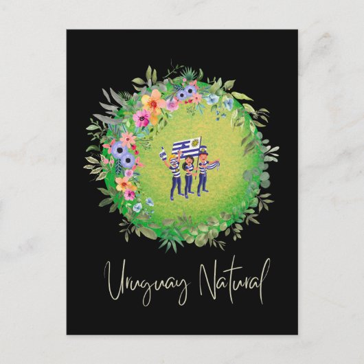 Groen natuurlijk Briefkaart van Uruguay (Voorkant)
