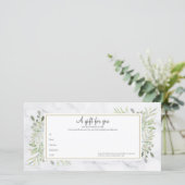 Groen Natuurlijk Marmer Cadeaubon (Staand voorkant)