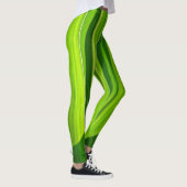 Groen natuurlijk patroon leggings (Rechts)