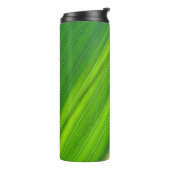 Groen natuurlijk patroon thermosbeker (Gedraaid links)