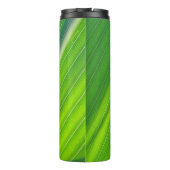Groen natuurlijk patroon thermosbeker (Achterkant)