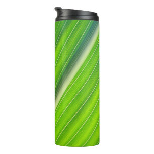 Groen natuurlijk patroon thermosbeker