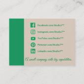 Groen - Natuurlijke reeks Visitekaartje (Achterkant)