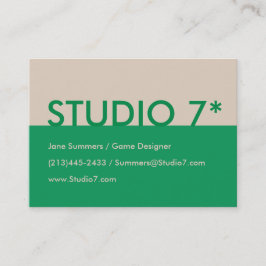 Groen - Natuurlijke reeks Visitekaartje