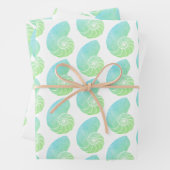 Groen Nautilus — Verpakkingspapier Inpakpapier Vel (In situ)