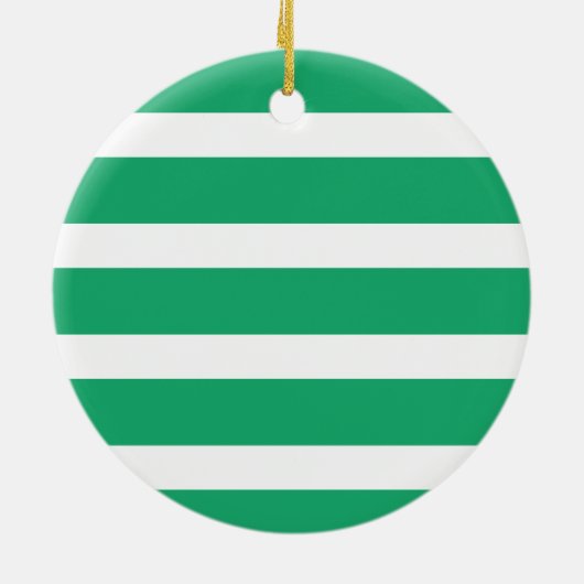 Groen Nautisch monogram anker Keramisch Ornament (Achterkant)