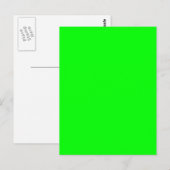 Groen Neon Colour Decor U kunt aanpassen Briefkaart (Voorkant / Achterkant)