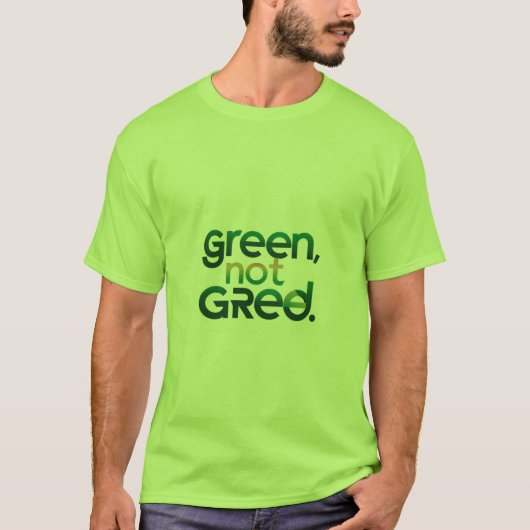 Groen niet groen t-shirt (Voorkant)