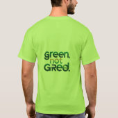 Groen niet groen t-shirt (Achterkant)