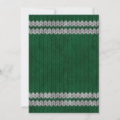 Groen nit-look Stripe Patroon Save The Date (Achterkant)