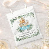 Groen Noah's Ark Leuke Dieren Baby Verjaardag Bedankzakje (Geknipt)