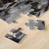 Groen noorderlicht op de Noordpool Legpuzzel (Zijkant)