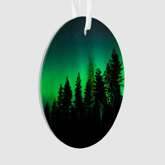 Groen noorderlicht ornament (voorkant)