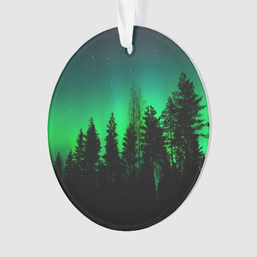 Groen noorderlicht ornament (voorkant)