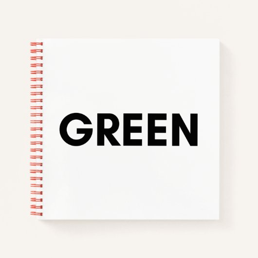 groen notitieboek (Voorkant)