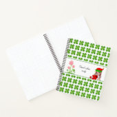 Groen Notitieboek met groene bladeren met zachte e (Binnen)