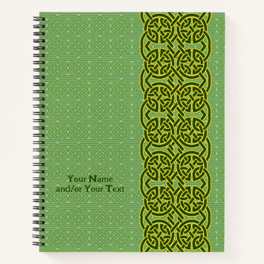 Groen Notitieboek met Keltische stijl (Voorkant)