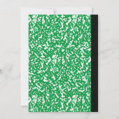 Groen Notitieboek Teacher Funny Save The Date Wedd Kaart (Achterkant)
