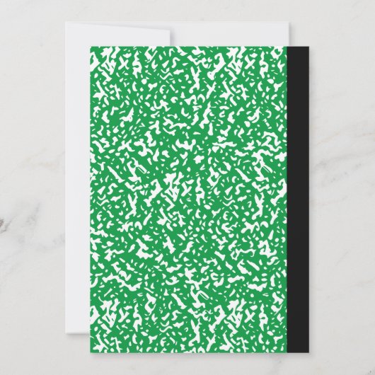 Groen Notitieboek Teacher Funny Save The Date Wedd Kaart (Achterkant)