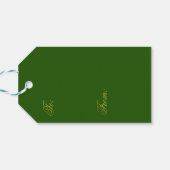 Groen nr.2, Groene Cadeaubijsluiter Cadeaulabel (Achterkant Horizontaal)