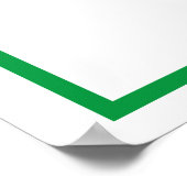 Groen nummer acht Poster (Hoek)