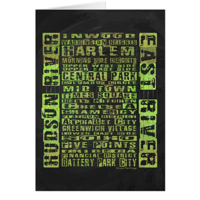 Groen NYC-buren (Voorkant)