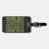 Groen NYC-buren Bagagelabel (Voorkant horizontaal)