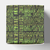 Groen NYC-buren Bedankdoosjes (Bovenkant)