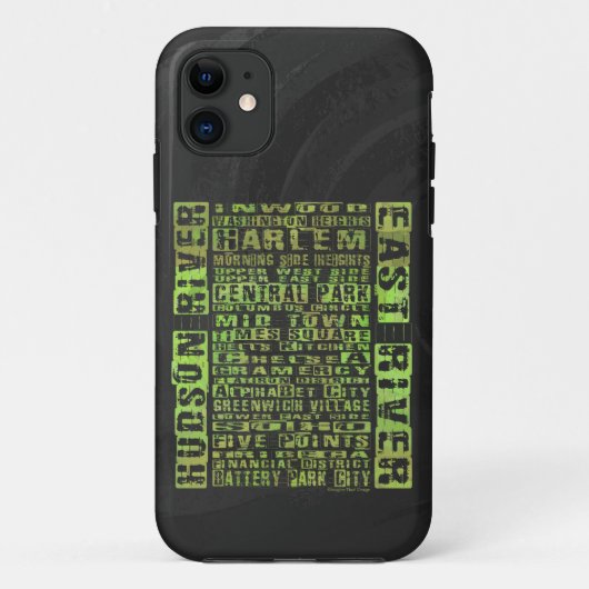 Groen NYC-buren Case-Mate iPhone Case (Achterkant)