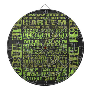 Groen NYC-buren Dartbord