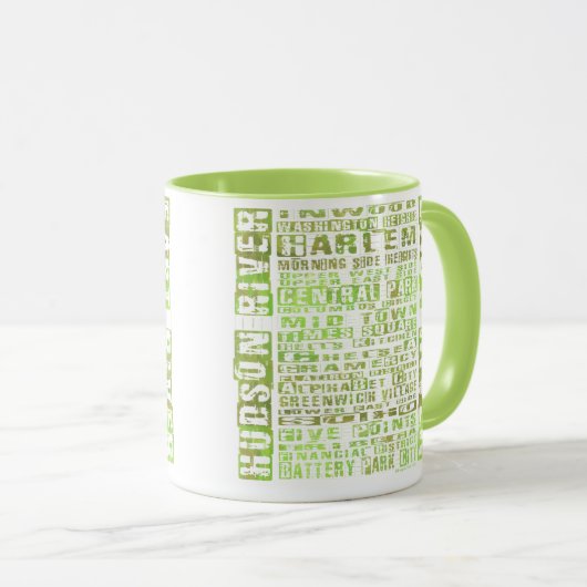 Groen NYC-buren Mok (Voorkant rechts)