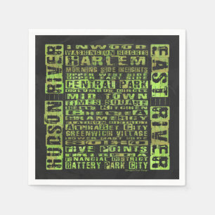 Groen NYC-buren Servet