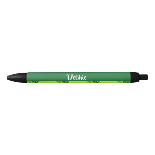 Groen oakboompatroon zwarte inkt pen (Voorkant)
