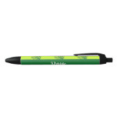 Groen oakboompatroon zwarte inkt pen (Bovenkant)