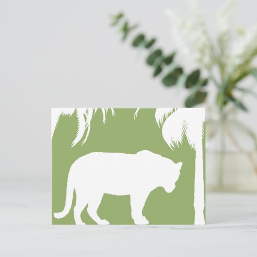 Groen oerwoud briefkaart (Staand voorkant)