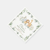 Groen Oerwoud Dieren Baby shower 1e Verjaardag Servet (Hoek)