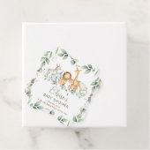 Groen Oerwoud Dieren Baby shower Dank u Favo Bedankjes Labels (In situ)