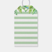 Groen Oerwoud Dieren Baby shower Mini flesje Favor Cadeaulabel (Achterkant)