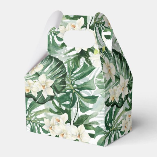 Groen Oerwoud laat Vrijgezellenfeest bruiloft Bedankdoosjes (Achterkant)