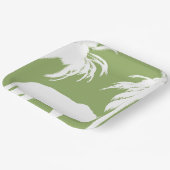 Groen oerwoud papieren bordje (Gebogen)