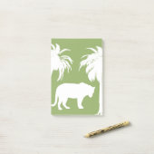 groen oerwoud post-it® notes (Op bureau)