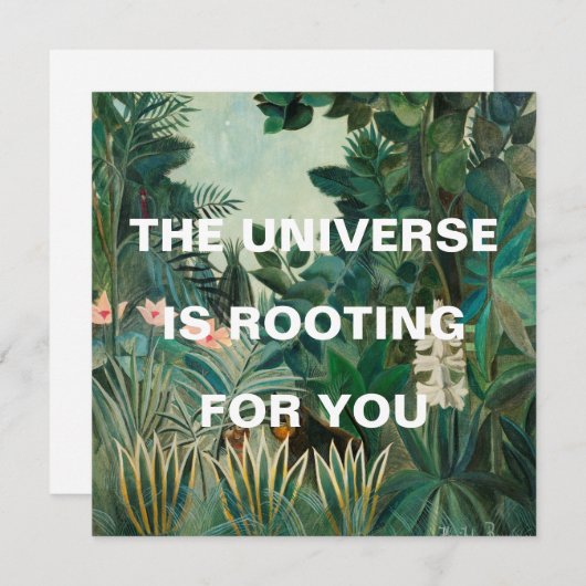 Groen Oerwoud schilderend universum draait (Voorkant / Achterkant)