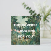 Groen Oerwoud schilderend universum draait (Staand voorkant)