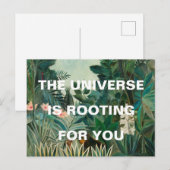 Groen Oerwoud schilderend universum draait Briefkaart (Voorkant / Achterkant)