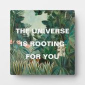 Groen Oerwoud schilderend universum draait Fotoplaat (Voorkant)