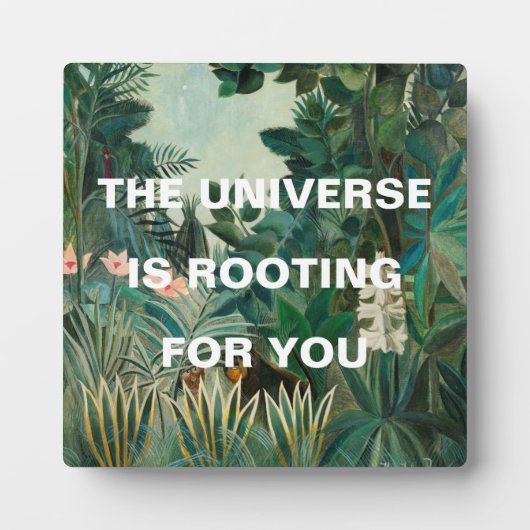 Groen Oerwoud schilderend universum draait Fotoplaat (Voorkant)