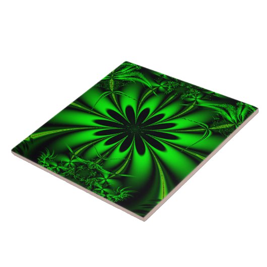 Groen Oerwoud Tegeltje (Zijkant)