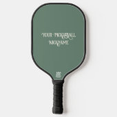 Groen-ogige kat gepersonaliseerde pickleball paddl pickleball paddle (Achterkant)